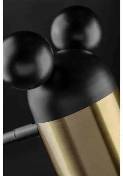 Lámpa Mennyezeti lámpatest MOUSE II, 0598, max.250V, 50/60Hz, 3*E27, max.25 W, IP20, átmérő 30 cm, arany/fekete