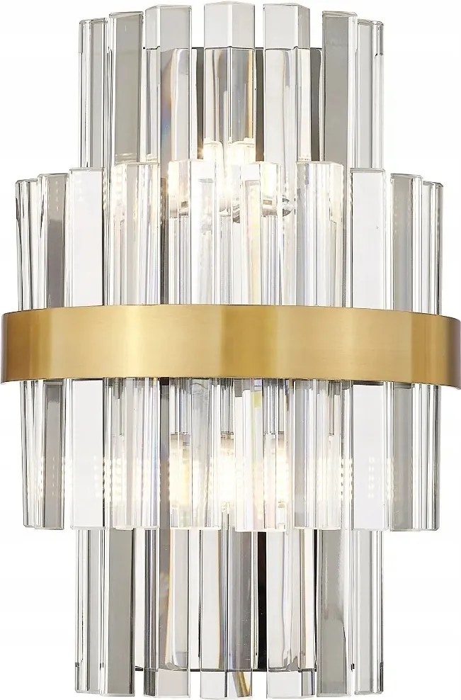 Constantinople átlátszó arany fali lámpa 2xG9 28W Zuma Line