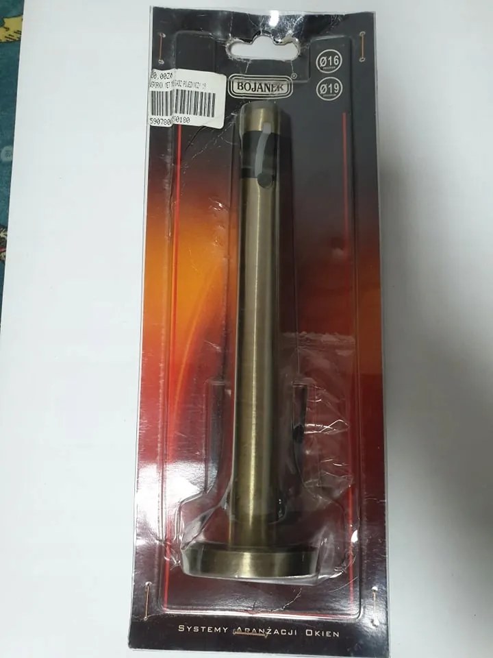 Egykaros tartó Bojanek 16/19 függönykarnis sárgaréz