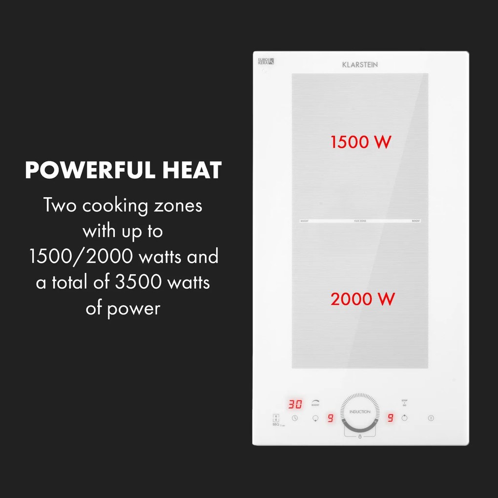 Delicatessa Slim Domino, indukciós főzőlap, 3500 W, időzítő
