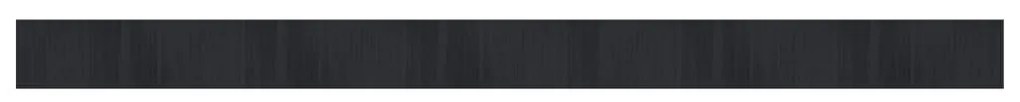 négyszögletű fekete bambusz szőnyeg 70 x 1000 cm