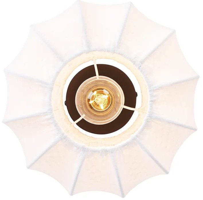 Japandi mennyezeti lámpa fehér 25 cm - Madleine