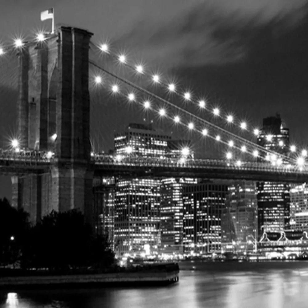 Gario Paraván Brooklyn híd panorámája Méret: 145 x 170 cm, Kivitelezés: Klasszikus paraván