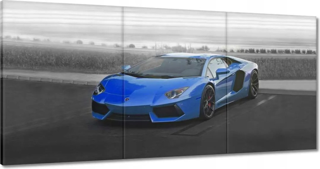 Vászonkép 180x90 Kék sportautó
