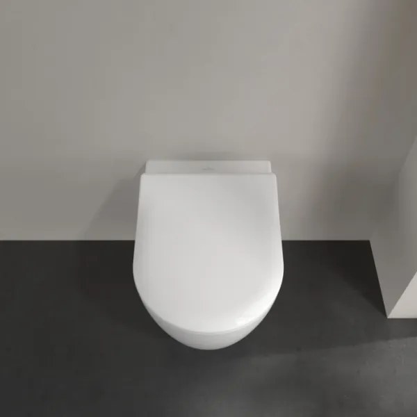 Villeroy & Boch 5656RSR1 - AVENTO falra szerelhető WC, SoftClose ülőkével, kerámia/fehér