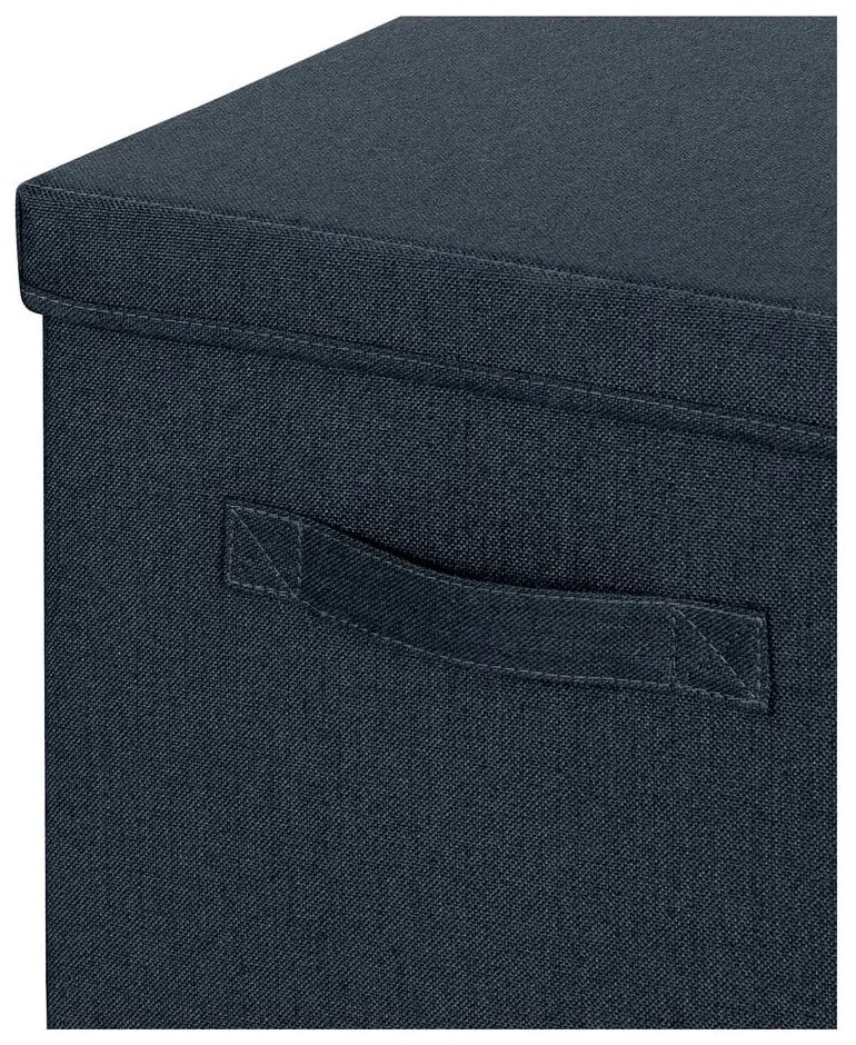 Sötétszürke fedeles textil tárolódoboz szett 2 db-os 33x38x32.5 cm – Leitz