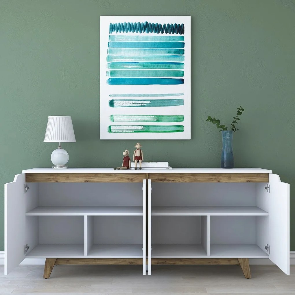 Good White and Walnut szekrény