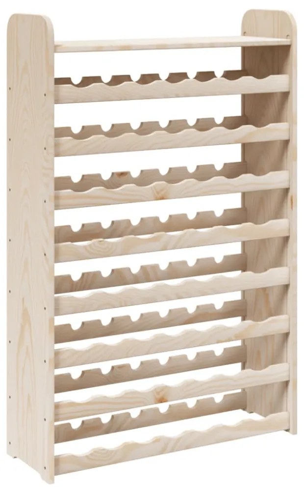 tömör fenyőfa bortartó állvány tetővel 72,5 x 25 x 111,5 cm