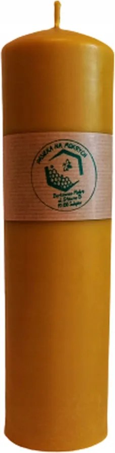 Díszhenger Méhviasz gyertya 25 cm