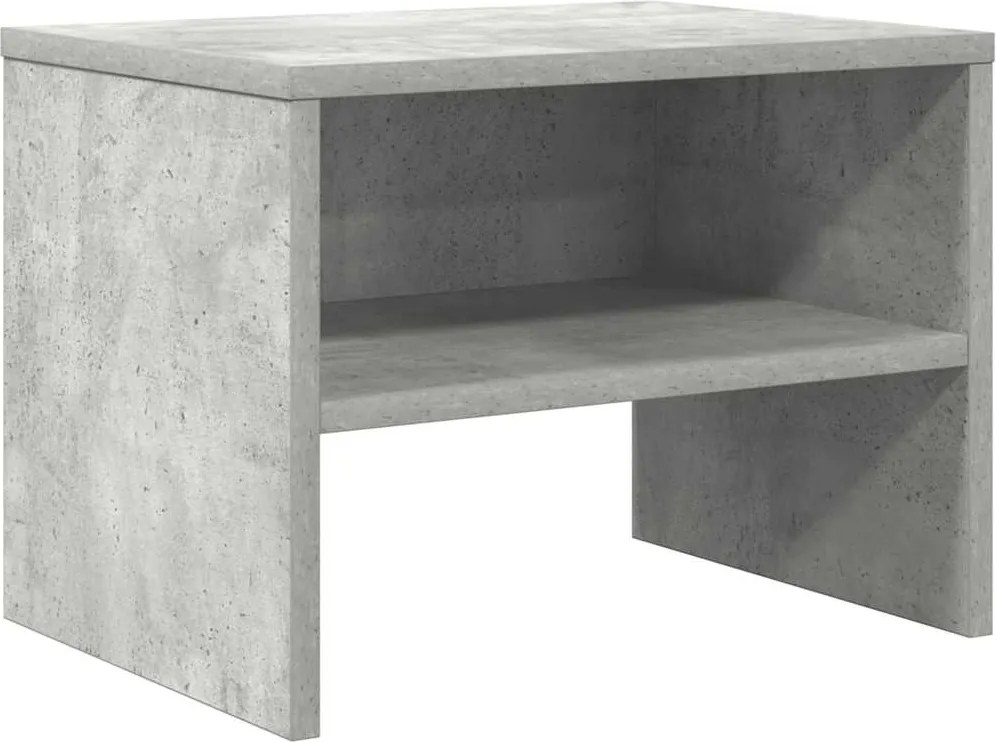 vidaXL betonszürke szerelt fa éjjeliszekrény 40 x 30 x 30 cm