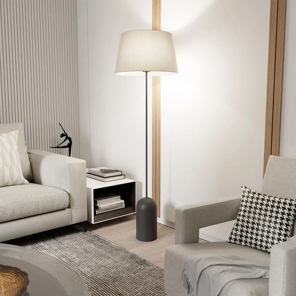 Emibig modern állólámpa pearl bézs fekete emi1419/lp1