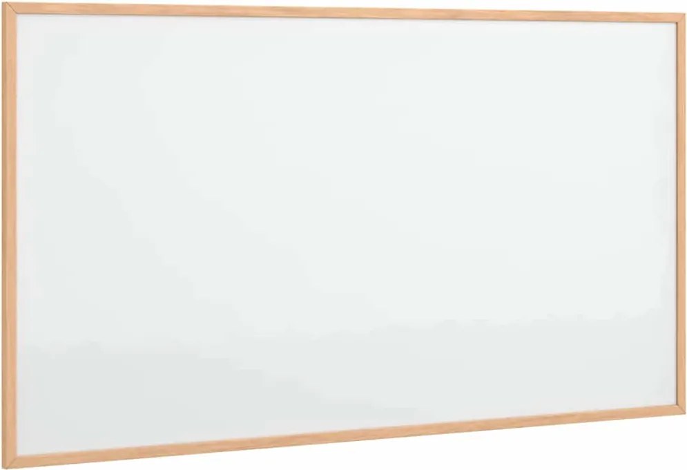 vidaXL mágneses fehértábla tömör fenyőfa kerettel 100 x 55 cm
