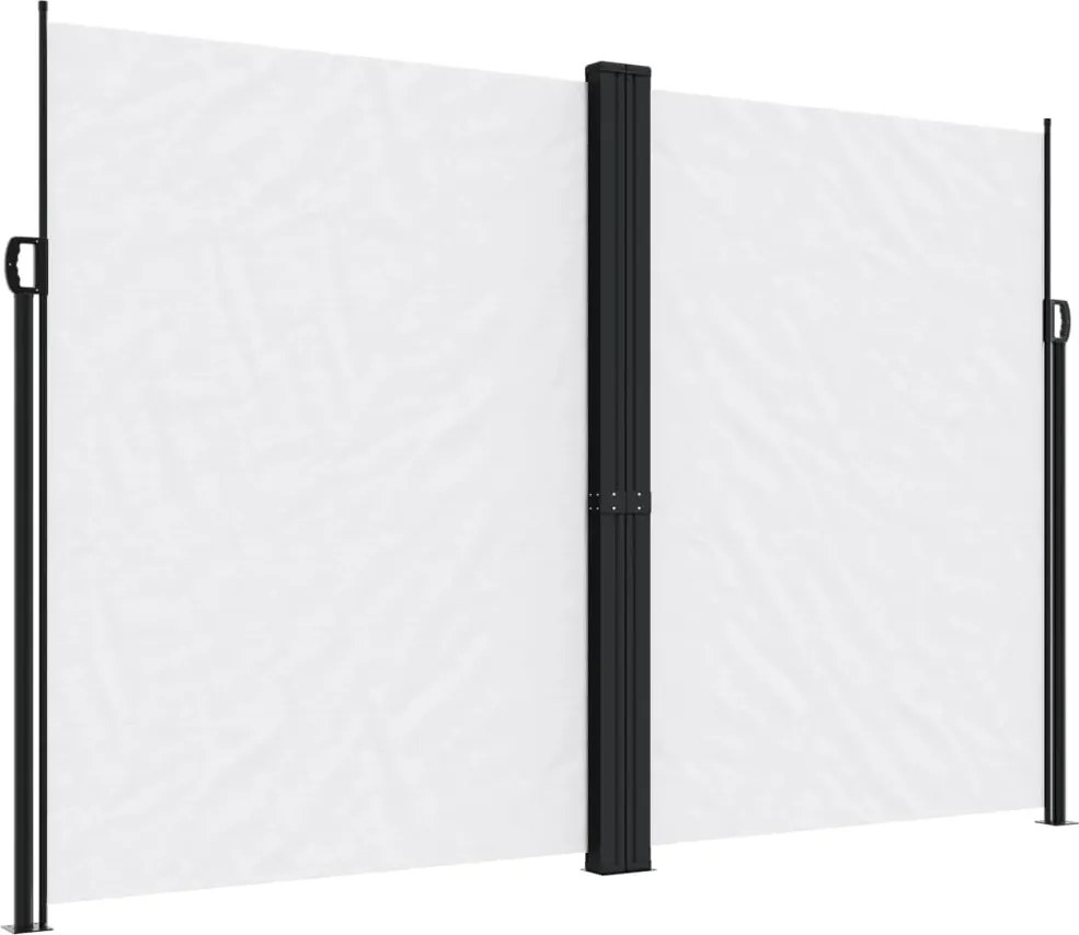 vidaXL fehér behúzható oldalsó napellenző 220 x 1000 cm