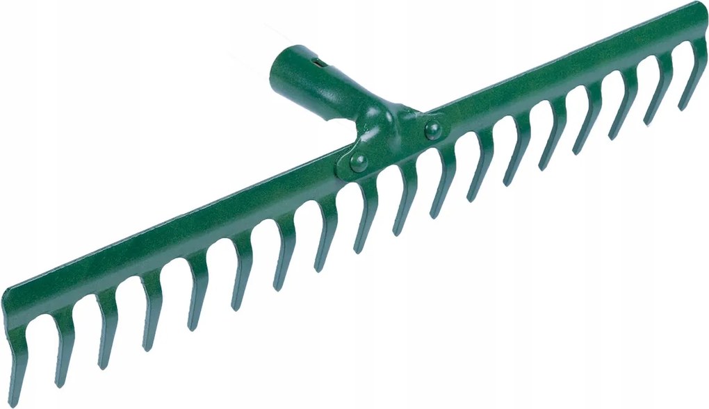 Lengyel Szegecselt Fém Gereblye 18 Fogú, kerti erős gereblye