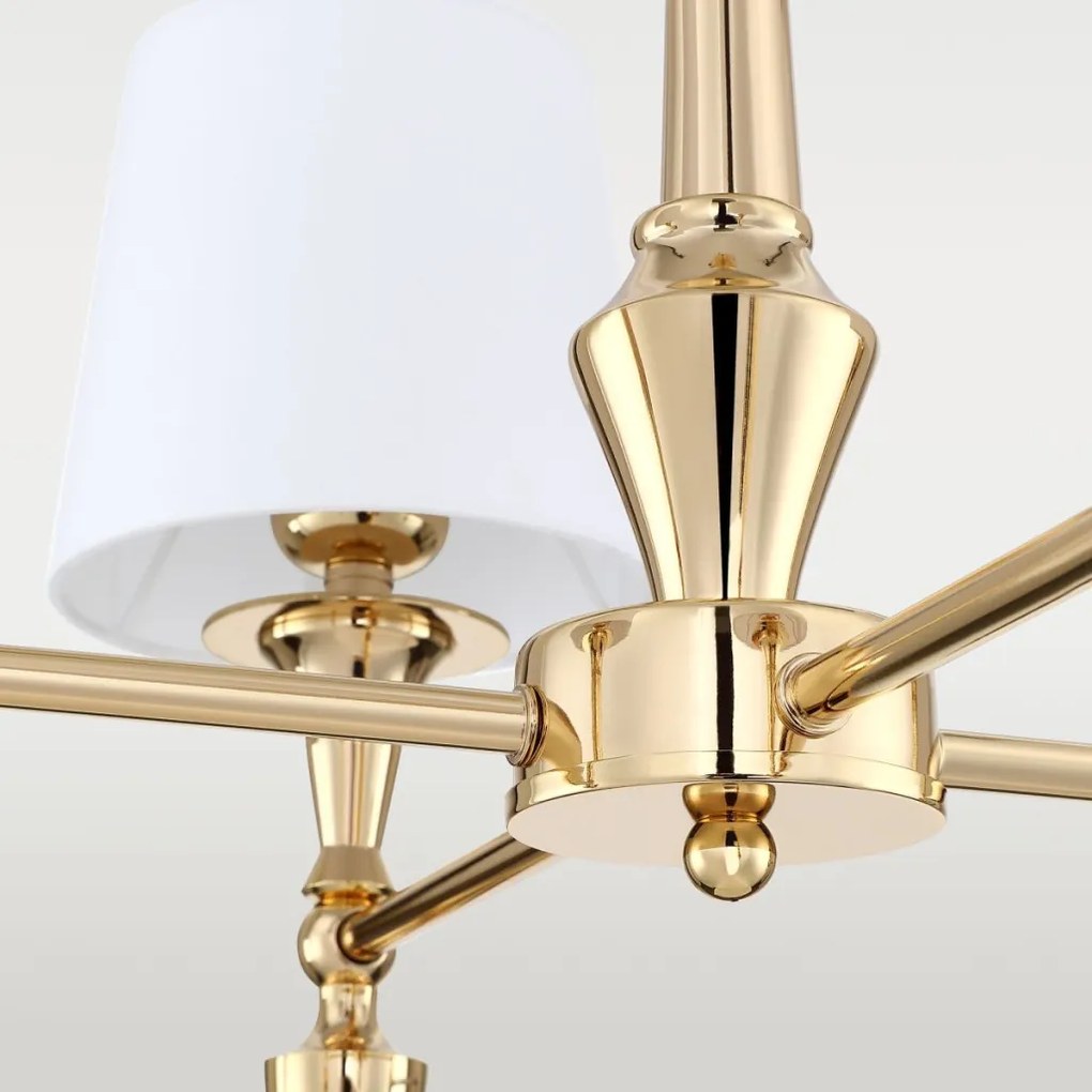 COSMOLIGHT P04142AU-WH AUSTIN Provence Csillár Arany E27 IP20