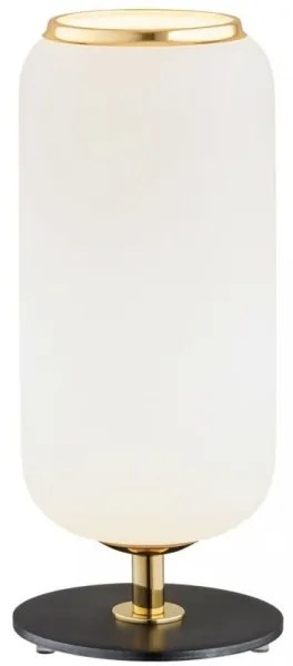 Argon 4994 - Asztali lámpa VALIANO 1xE27/15W/230V fekete/fehér/arany
