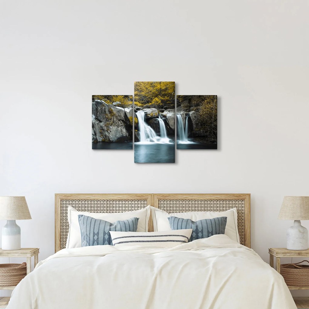 Kép - vízesés, Lushan, Kína (90x60 cm)