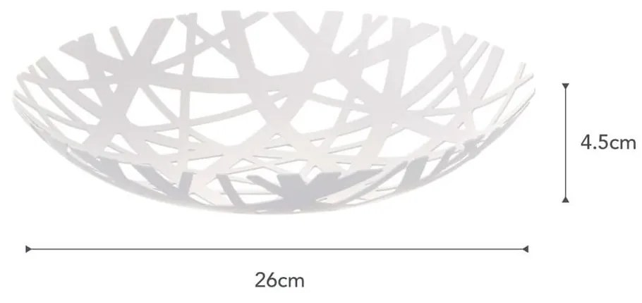 Tower fehér gyümölcsöstál, ø 26 cm - YAMAZAKI