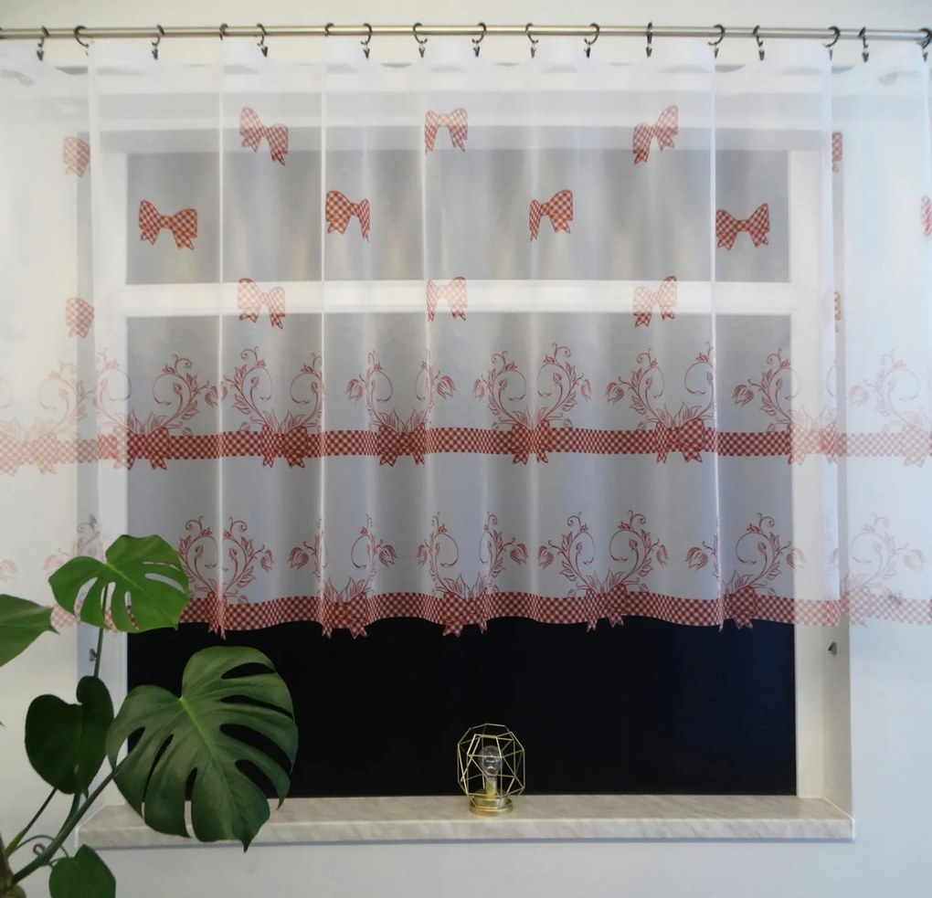 Mg Függöny Háló Fehér Masni Tégla AD11 200x120cm kész Bt