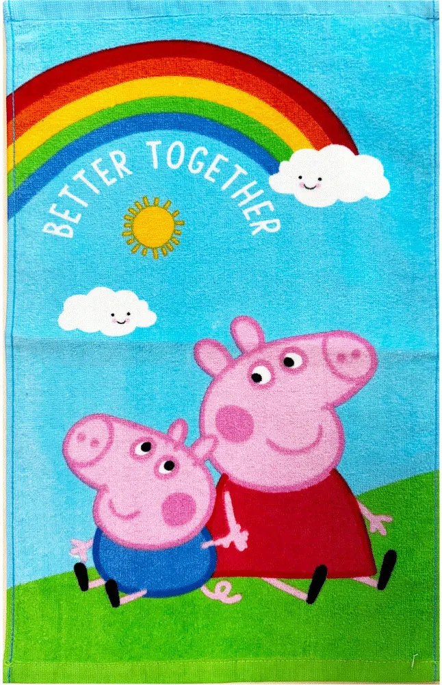 Peppa malac Together kéztörlő, arctörlő, törölköző 30x50 cm