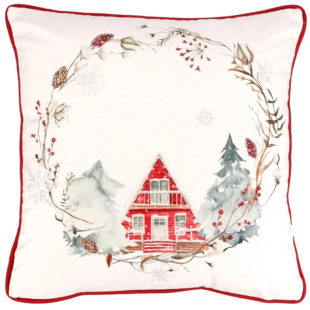 Párna Karácsonyi motívum bársony, 45 x 45 cm