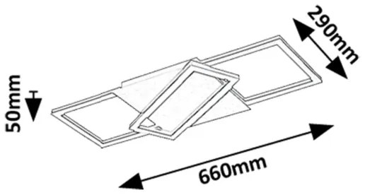 Rabalux 71391 - Dimmelhető KITLEE mennyezeti LED lámpatest LED/40W/230V 3000-6500K + távirányító