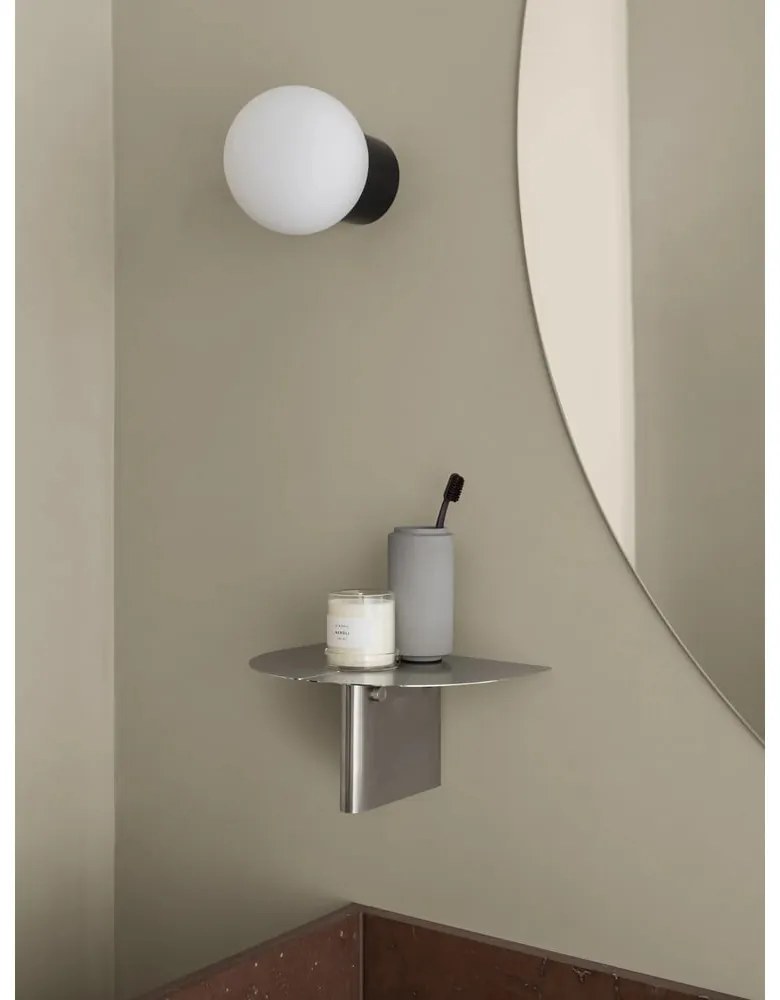 Matt ezüstszínű rozsdamentes acél fali polc 30 cm Oru – Blomus