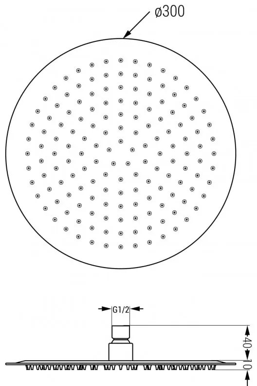 Mexen Kai, rejtett zuhany / fürdőkád szett DR70 esőzuhannyal 30 cm, fehér, 77602DR70301-20