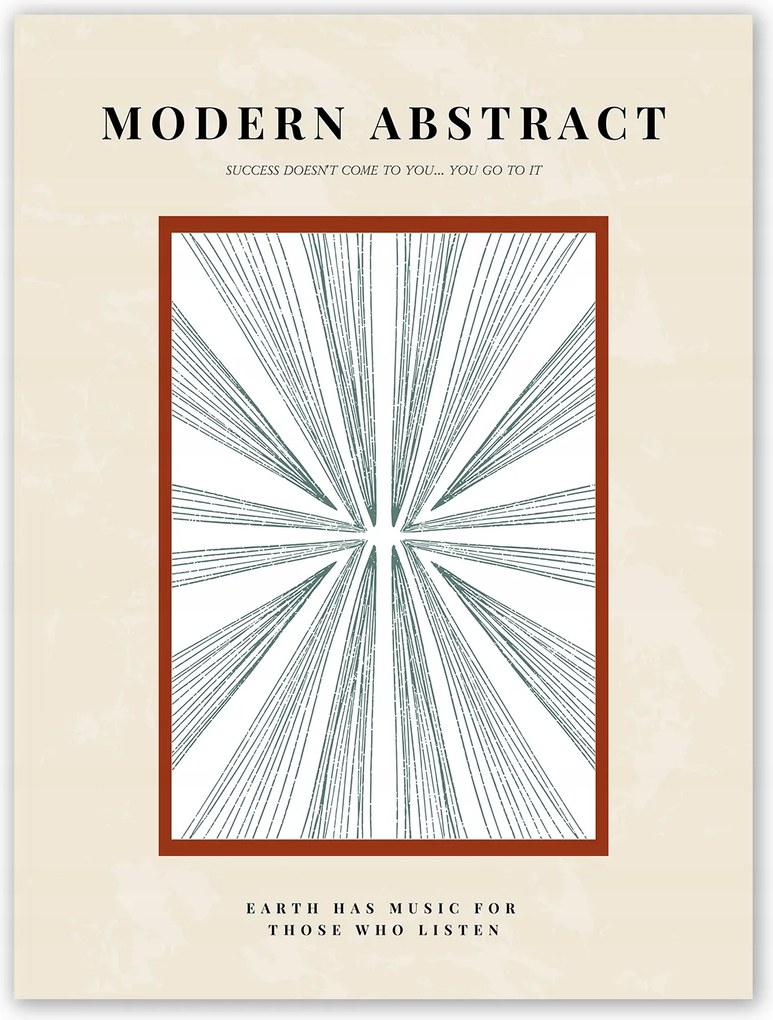 Boho absztrakt Poszter 40x50 cm kép #T37