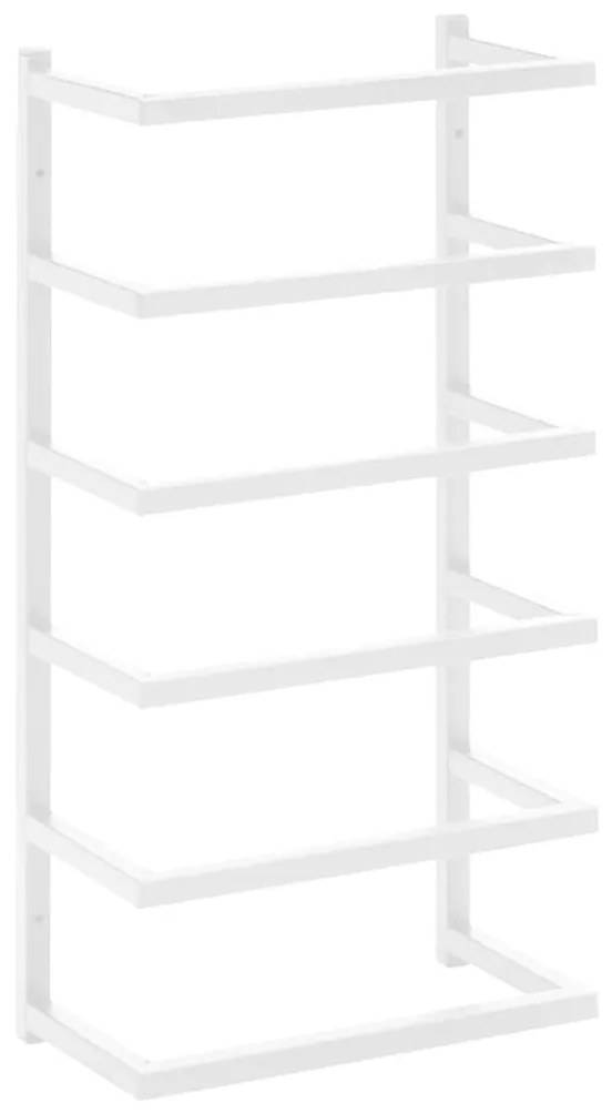 fehér acél törölközőtartó 24 x 12 x 48 cm