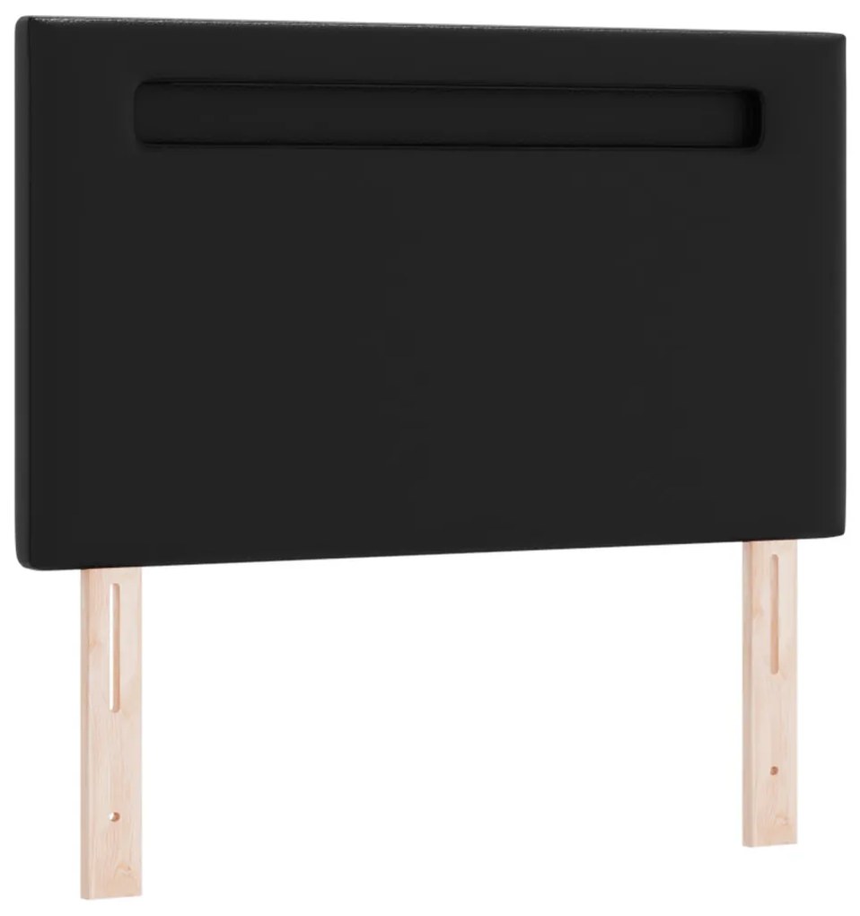 Fejtámla LED -es lámpákkal Falra szerelhető Fekete 100 cm PVC