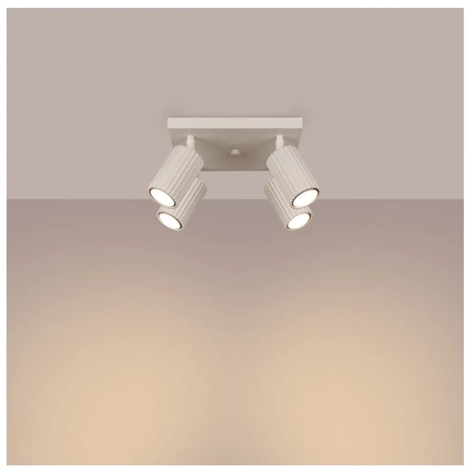 Krémszínű spotlámpa 25x25 cm Gleam – Sollux