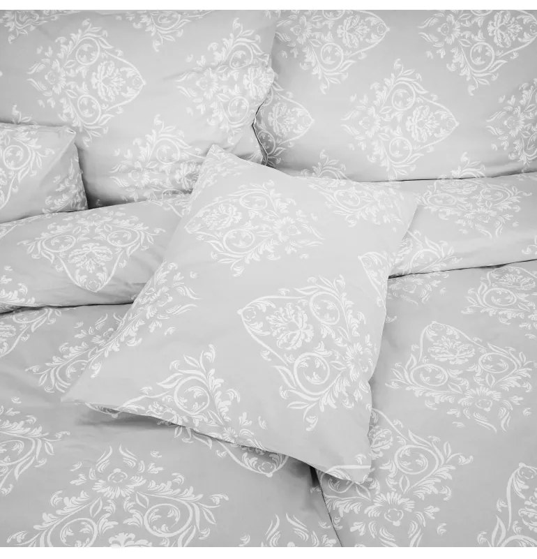 EMI Atén szürke flanel ágyneműhuzat, Párna 40x40