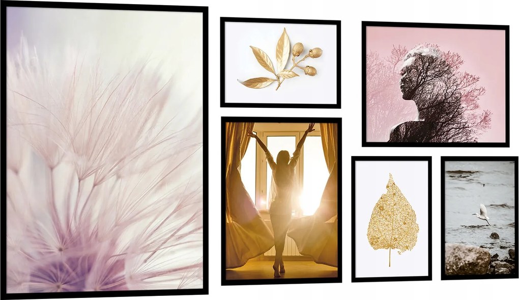 Készlet 6db-os Képek Poszterek keretben No. KP003