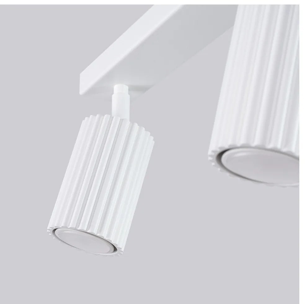 Fehér spotlámpa 6,5x45 cm Gleam – Sollux