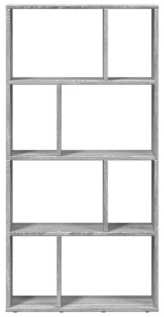 szürke sonoma színű szerelt fa könyvespolc 60 x 20 x 120 cm