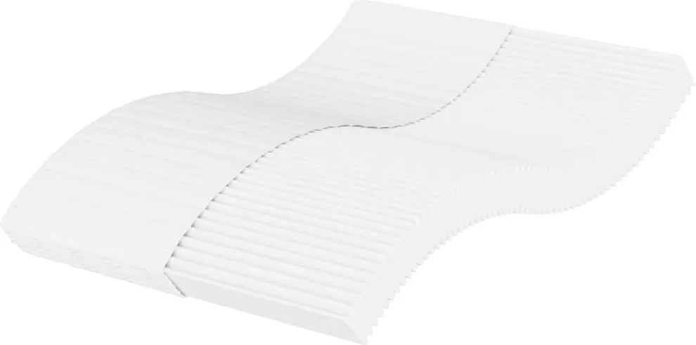 vidaXL fehér H2/H3 keménységű habmatrac 140 x 220 cm