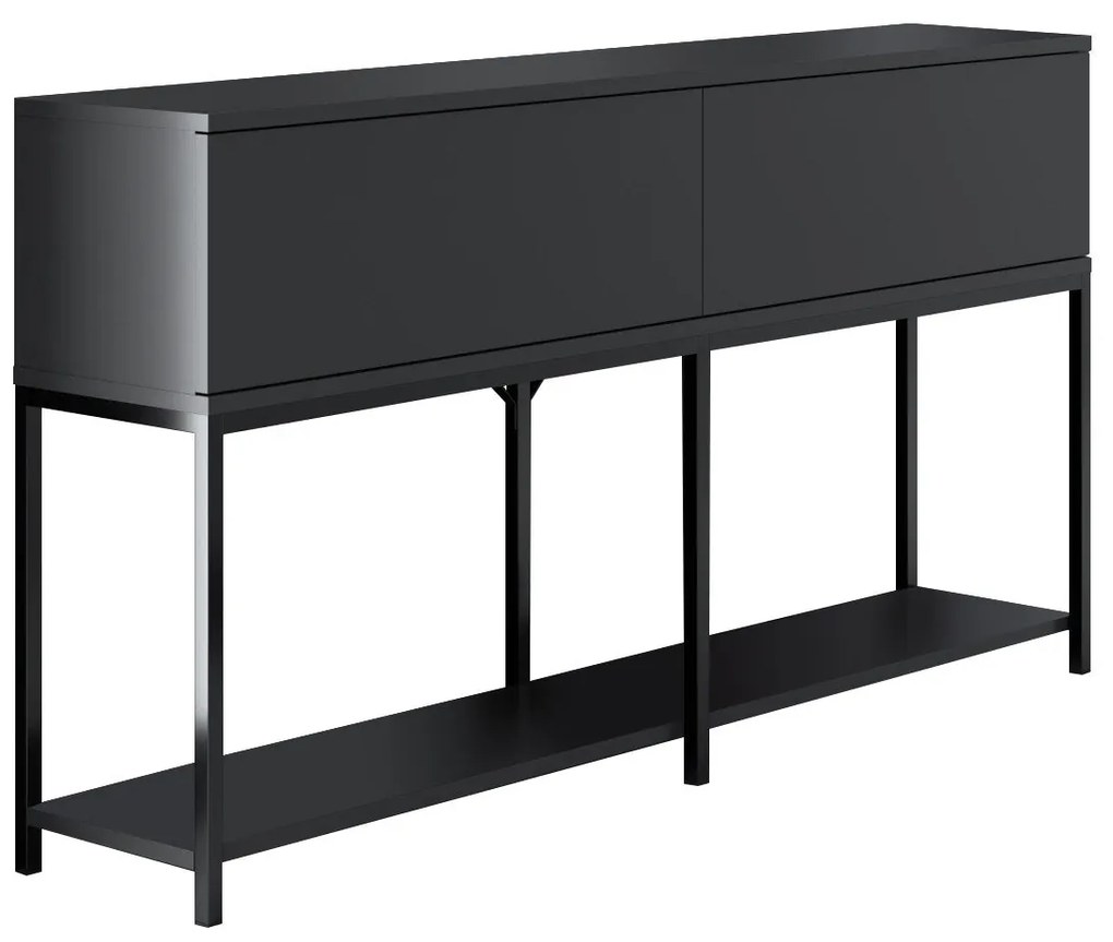 Konzolasztal Lord - Anthracite, Black