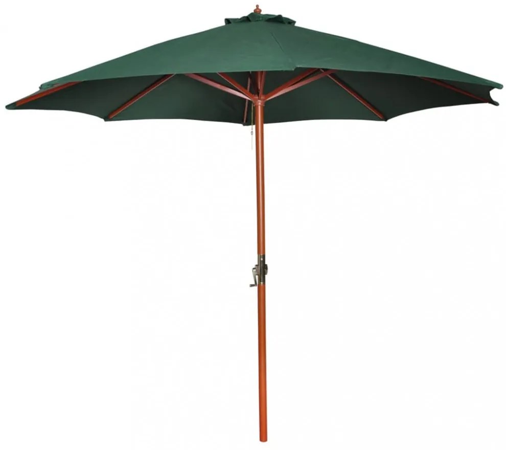 zöld napernyő 258 cm