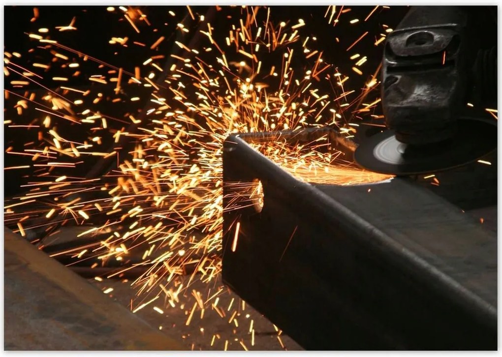 Poszterek 100x70 Hegesztőgép szikra fém