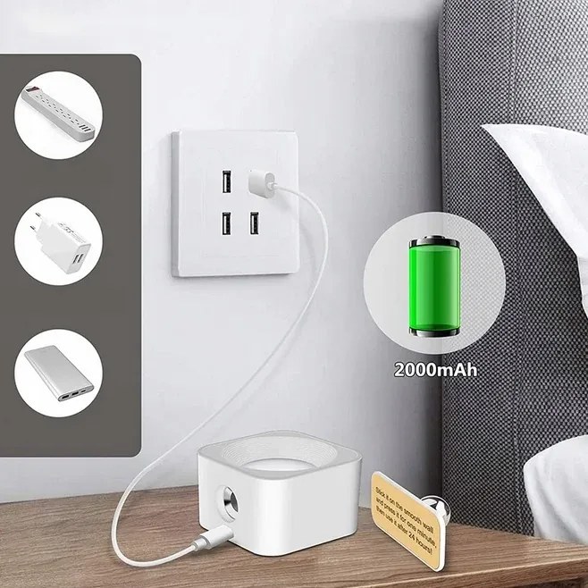 Vezeték nélküli mágneses LED lámpa az ágy fölé - fehér