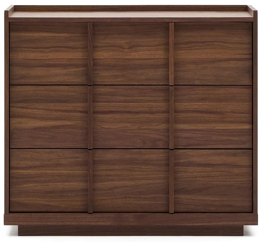 Barna komód diófa dekorral 100x78x50 cm Onix – Kave Home