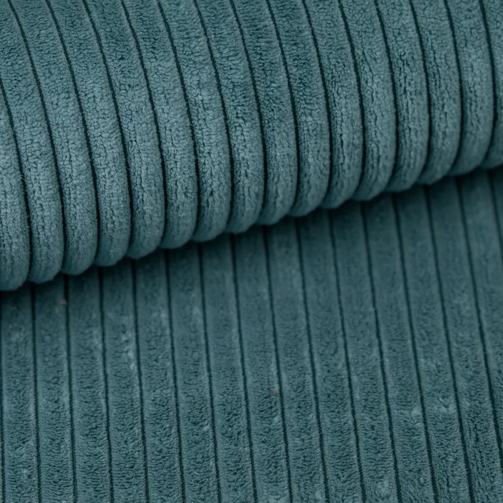 AKCIÓ Petrol színű sarokkanapé SMART COSARO, kétoldalas + 2 párna INGYEN II. osztály