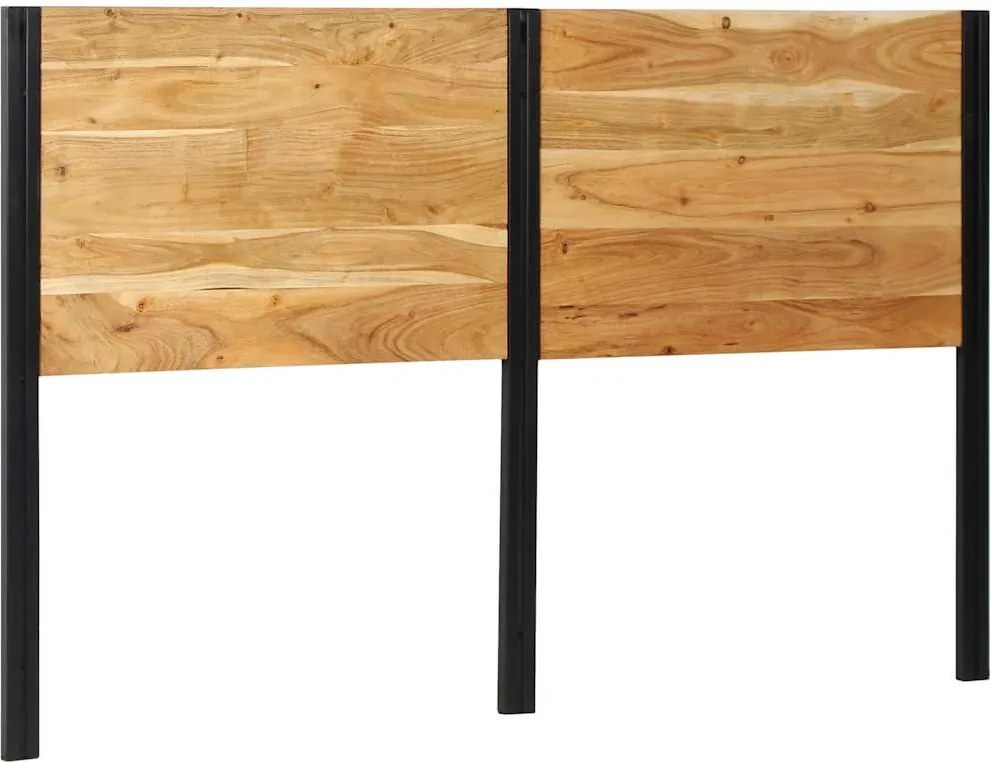 vidaXL tömör fa akác és vas fejtámla 160 cm