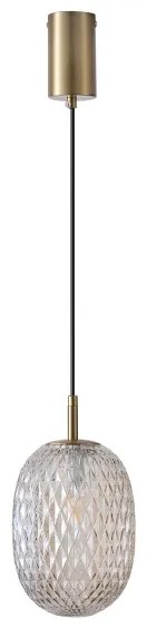 Csillár zsinóron 1xE14/25W/230V átlátszó átm. 15 cm