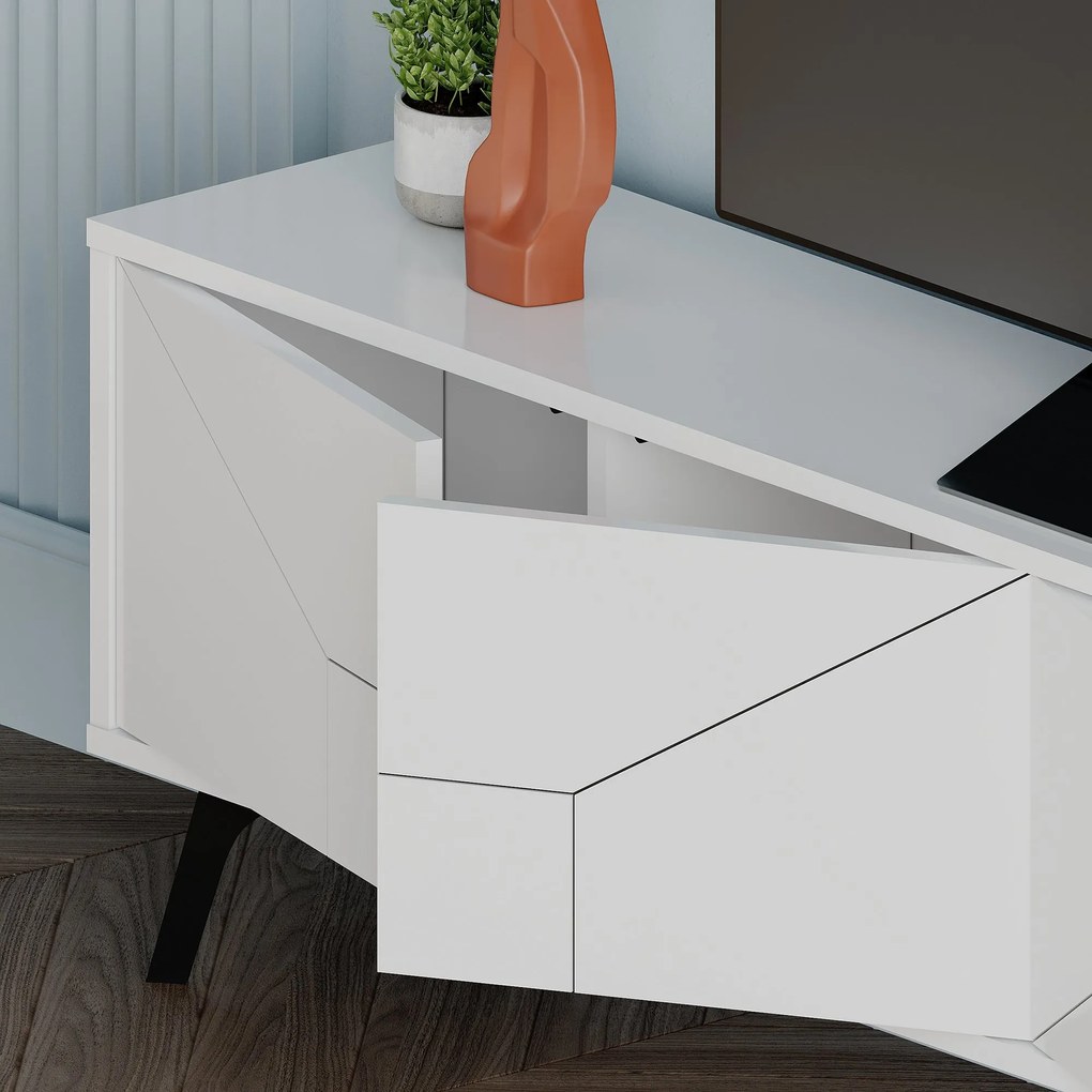 TV asztal/szekrény Duben (fehér). 1073284