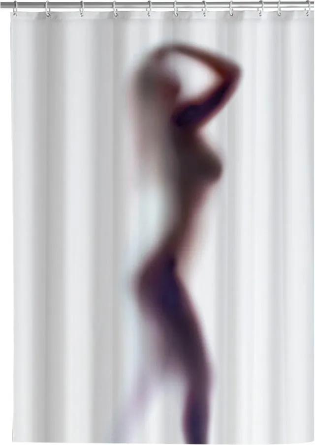 Silouette fehér penészálló zuhanyfüggöny, 180 x 200 cm - Wenko