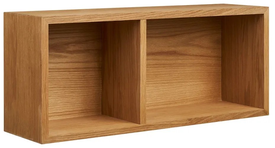 Natúr színű többszintes fali polc tölgyfa dekorral 71 cm Oshawa – House Nordic