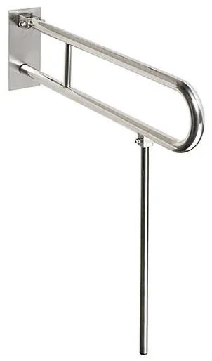 Tartó 10x80 cm, rozsdamentes acél/ezüstszínű