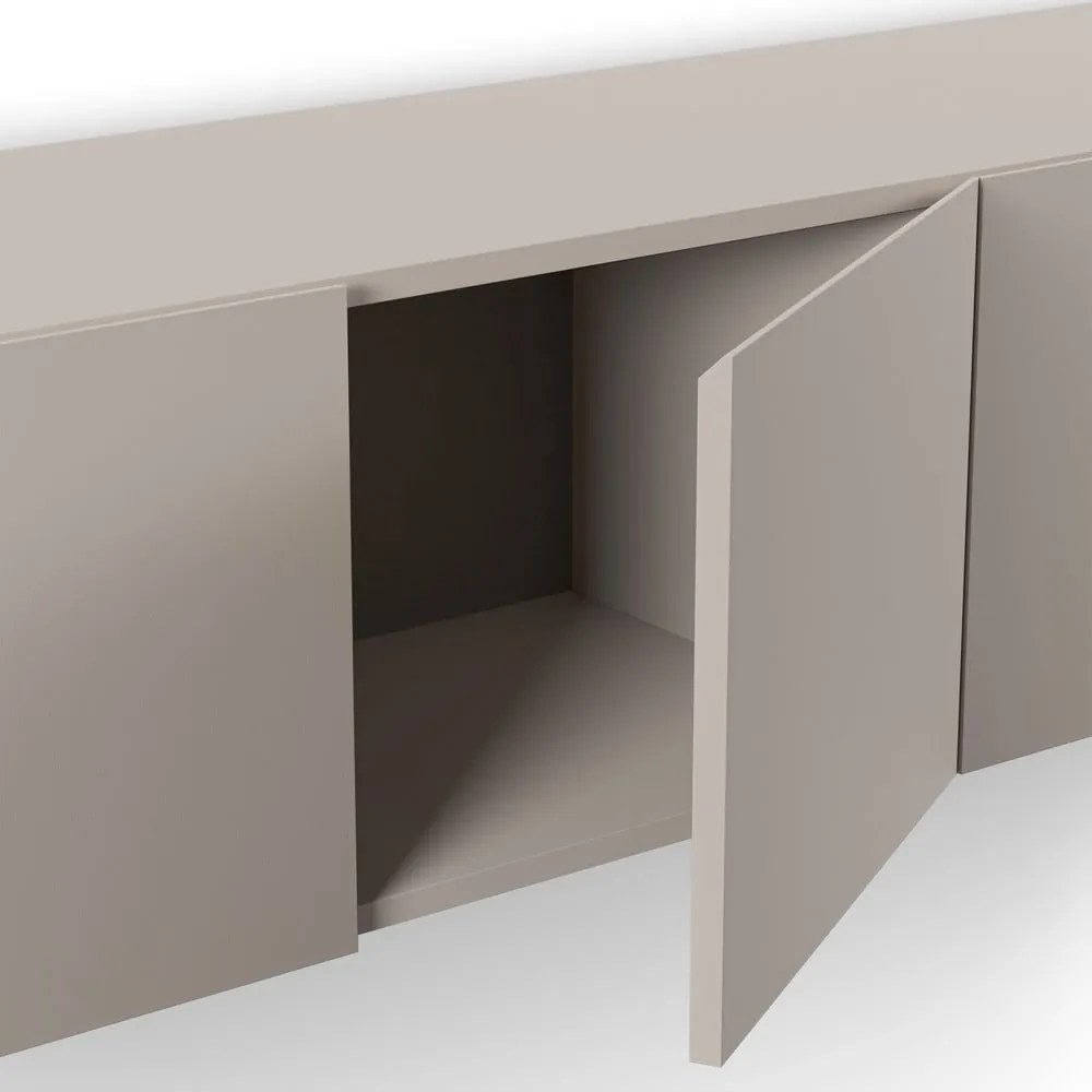 Krémszínű TV-állvány 180x38x35 cm Daroca – Marckeric